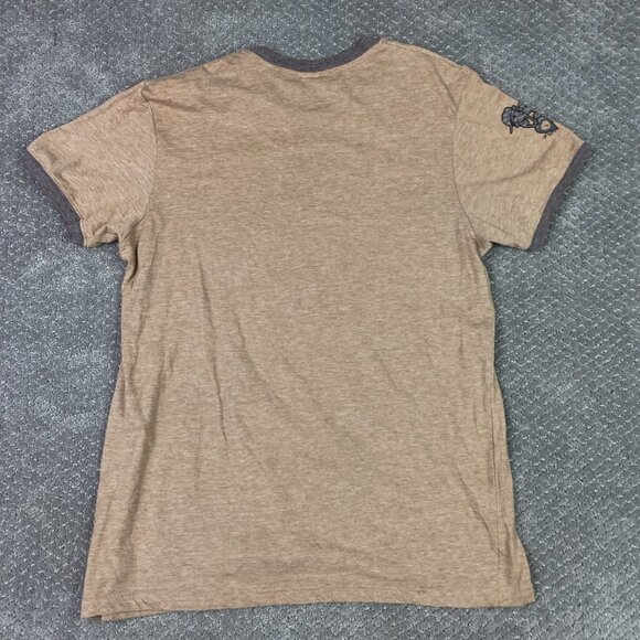 Flavor Flav T Shirt Men's Medium 2007 Flavor of Love Brown Ringer T Shirt - Picture 5 of 10